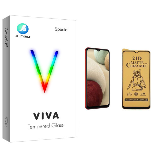 محافظ صفحه نمایش سرامیکی جانبو مدل Viva Glass مناسب برای گوشی موبایل سامسونگ Galaxy A12