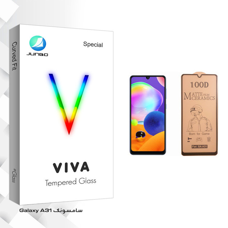 محافظ صفحه نمایش سرامیکی جانبو مدل Viva Glass مناسب برای گوشی موبایل سامسونگ Galaxy A31
