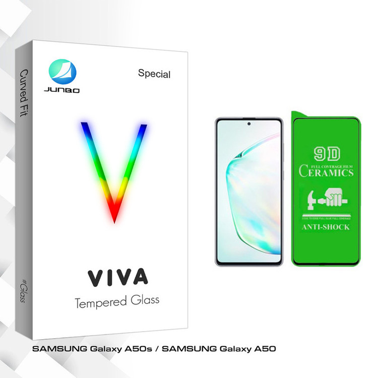 محافظ صفحه نمایش سرامیکی جانبو مدل Viva Glass مناسب برای گوشی موبایل سامسونگ Galaxy A50s / A50