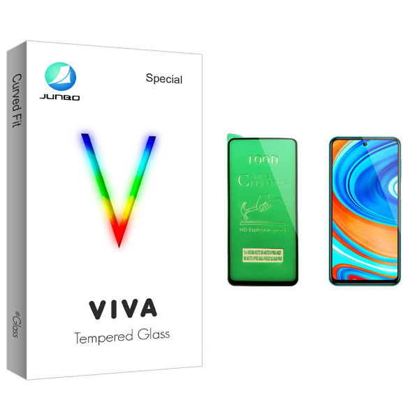 محافظ صفحه نمایش سرامیکی جانبو مدل Viva Glass مناسب برای گوشی موبایل شیائومی Redmi Note 9 Pro