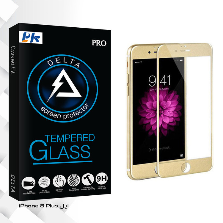 محافظ صفحه نمایش پی کی مدل Delta Glass مناسب برای گوشی موبایل اپل iPhone 8 Plus