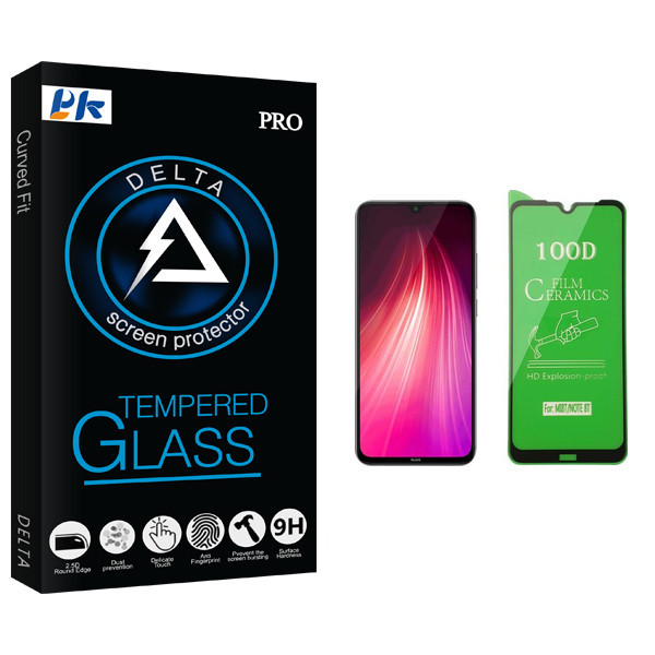 محافظ صفحه نمایش سرامیکی پی کی مدل Delta Glass مناسب برای گوشی موبایل شیائومی Redmi Note 8T