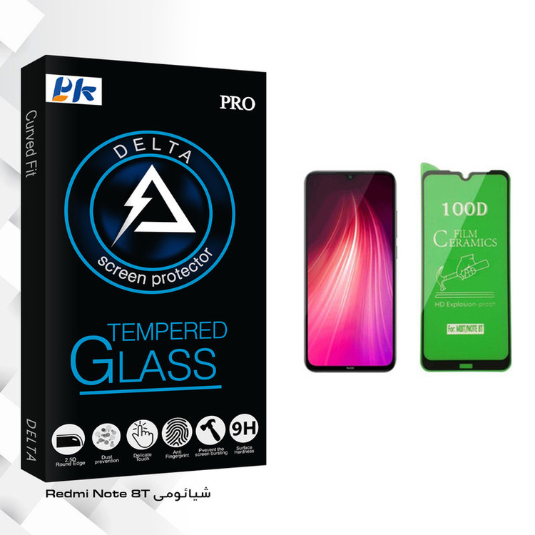 محافظ صفحه نمایش سرامیکی پی کی مدل Delta Glass مناسب برای گوشی موبایل شیائومی Redmi Note 8T