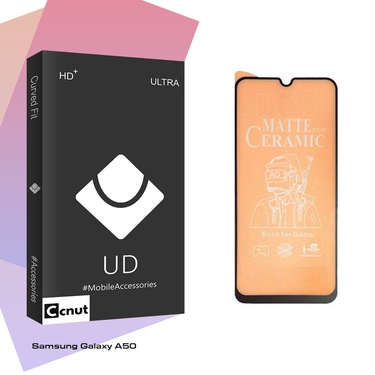 محافظ صفحه نمایش سرامیکی کوکونات مدل UD Black مناسب برای گوشی موبایل سامسونگ Galaxy A50