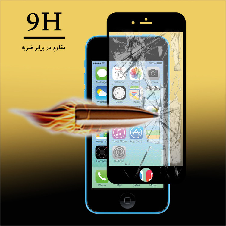 محافظ صفحه نمایش سرامیکی تراستکتور مدل CMT مناسب برای گوشی موبایل اپل iPhone 5 بسته 3 عددی