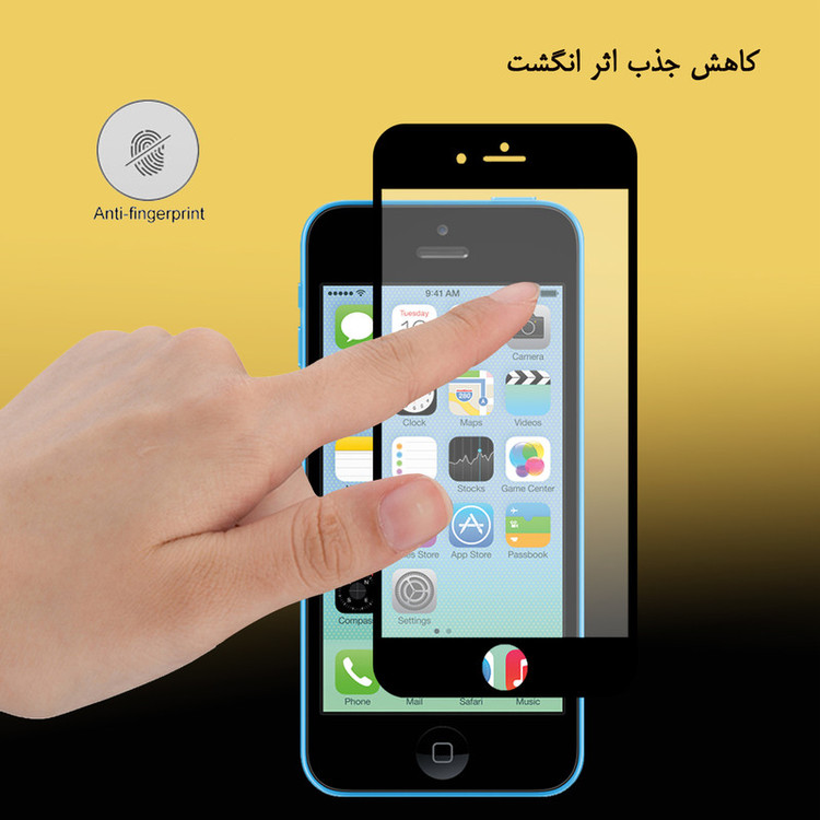 محافظ صفحه نمایش سرامیکی تراستکتور مدل CMT مناسب برای گوشی موبایل اپل iPhone 5 بسته 3 عددی