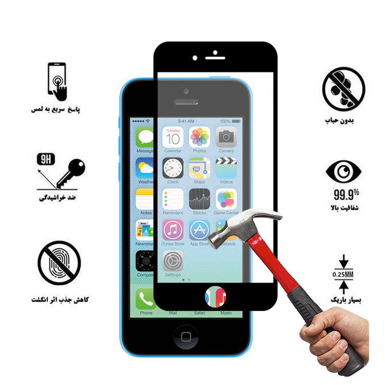 محافظ صفحه نمایش سرامیکی تراستکتور مدل CMT مناسب برای گوشی موبایل اپل iPhone 5 بسته 3 عددی