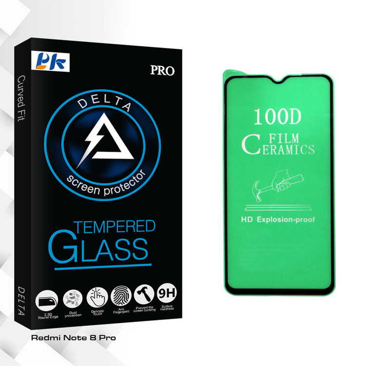 محافظ صفحه نمایش پی کی مدل Delta Glass مناسب برای گوشی موبایل شیائومی Redmi Note 8 Pro