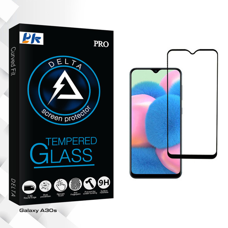 محافظ صفحه نمایش پی کی مدل Delta Glass مناسب برای گوشی موبایل سامسونگ Galaxy A30s