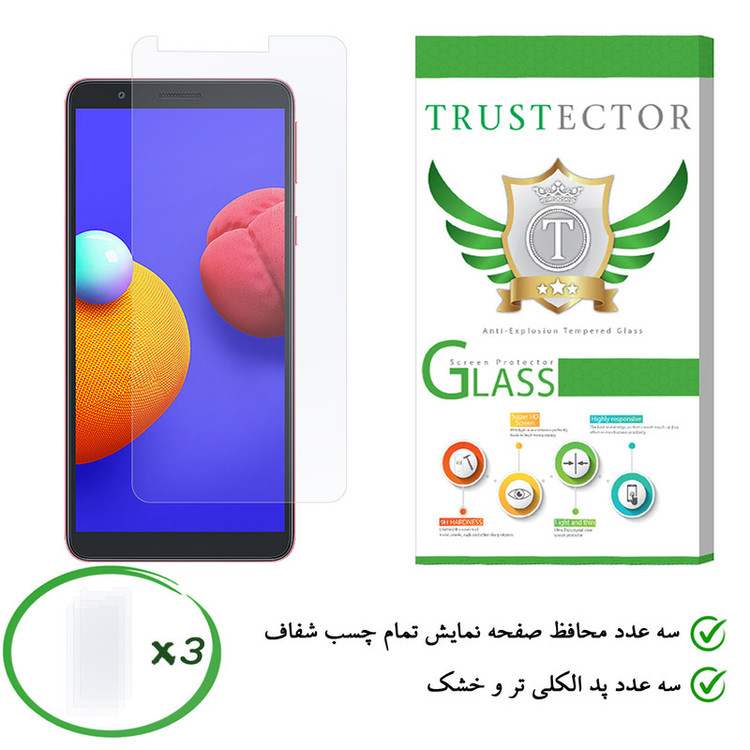 محافظ صفحه نمایش تراستکتور مدل GLS مناسب برای گوشی موبایل سامسونگ Galaxy A01 Core بسته 3 عددی