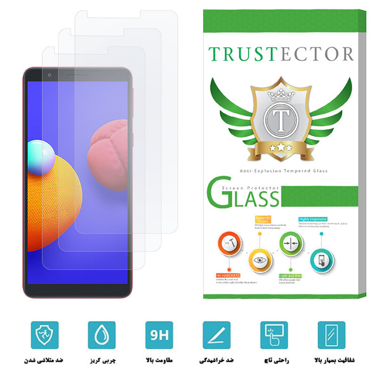 محافظ صفحه نمایش تراستکتور مدل GLS مناسب برای گوشی موبایل سامسونگ Galaxy A01 Core بسته 3 عددی