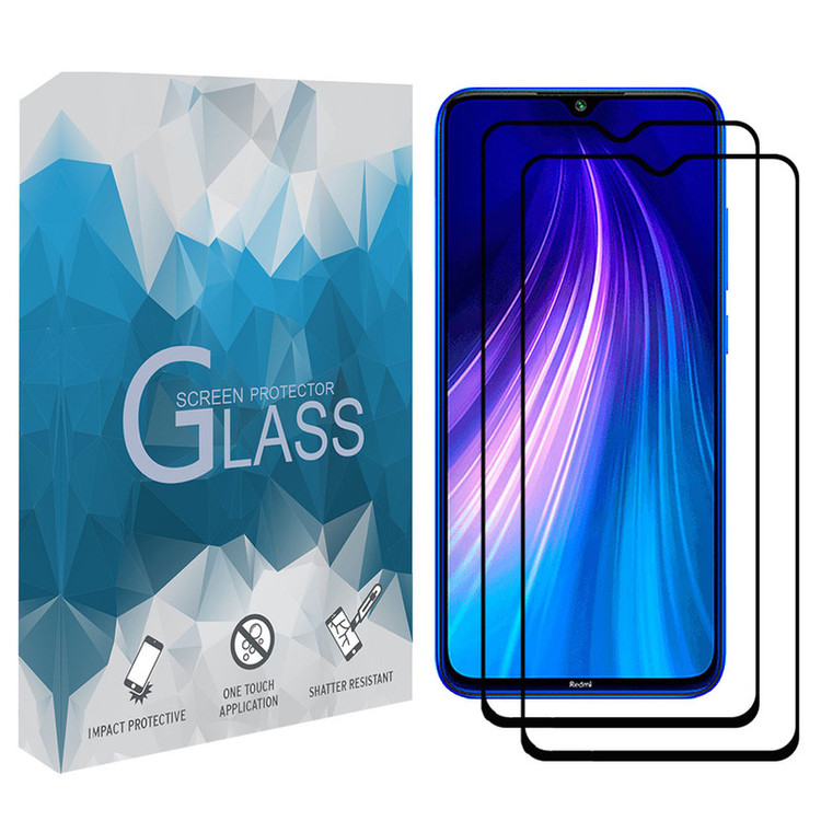محافظ صفحه نمایش مدل FCRMP مناسب برای گوشی موبایل شیائومی Redmi Note 8 مجموعه دو عددی