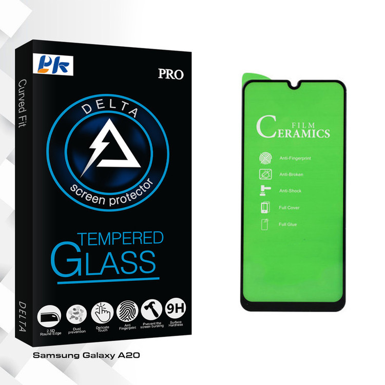 محافظ صفحه نمایش سرامیکی پی کی مدل Delta مناسب برای گوشی موبایل سامسونگ Galaxy A20