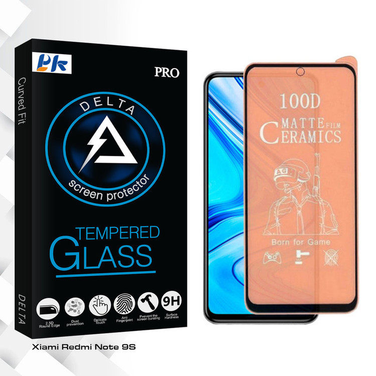 محافظ صفحه نمایش مات پی کی مدل Delta Glass مناسب برای گوشی موبایل شیائومی Redmi Note 9S