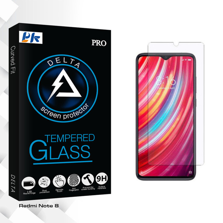محافظ صفحه نمایش پی کی مدل Delta Glass مناسب برای گوشی موبایل شیائومی Redmi Note 8