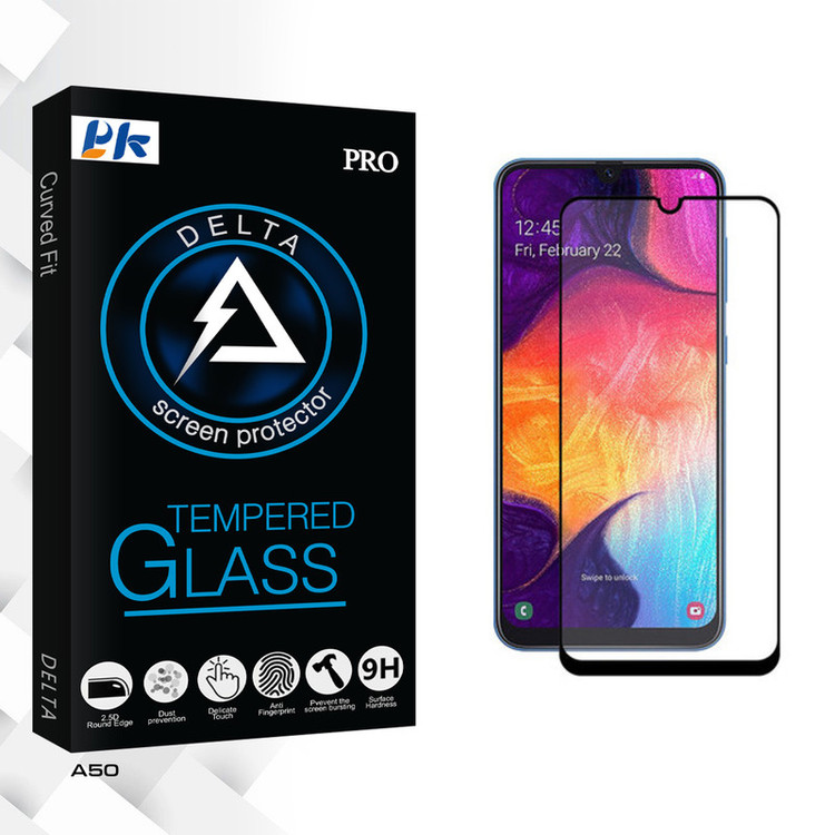 محافظ صفحه نمایش پی کی مدل Delta مناسب برای گوشی موبایل سامسونگ Galaxy A50