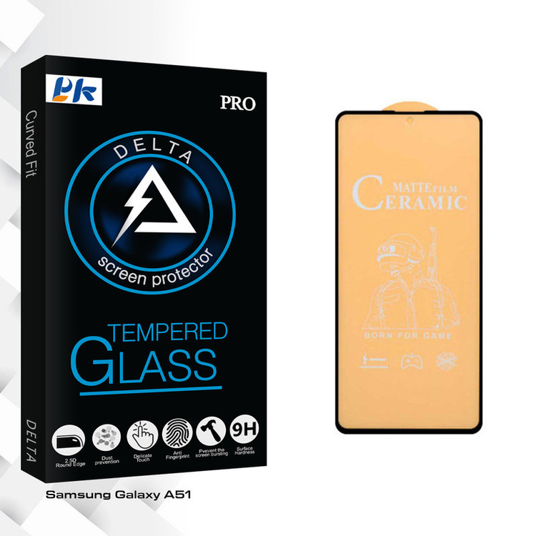 محافظ صفحه نمایش مات پی کی مدل Delta Glass مناسب برای گوشی موبایل سامسونگ Galaxy A51
