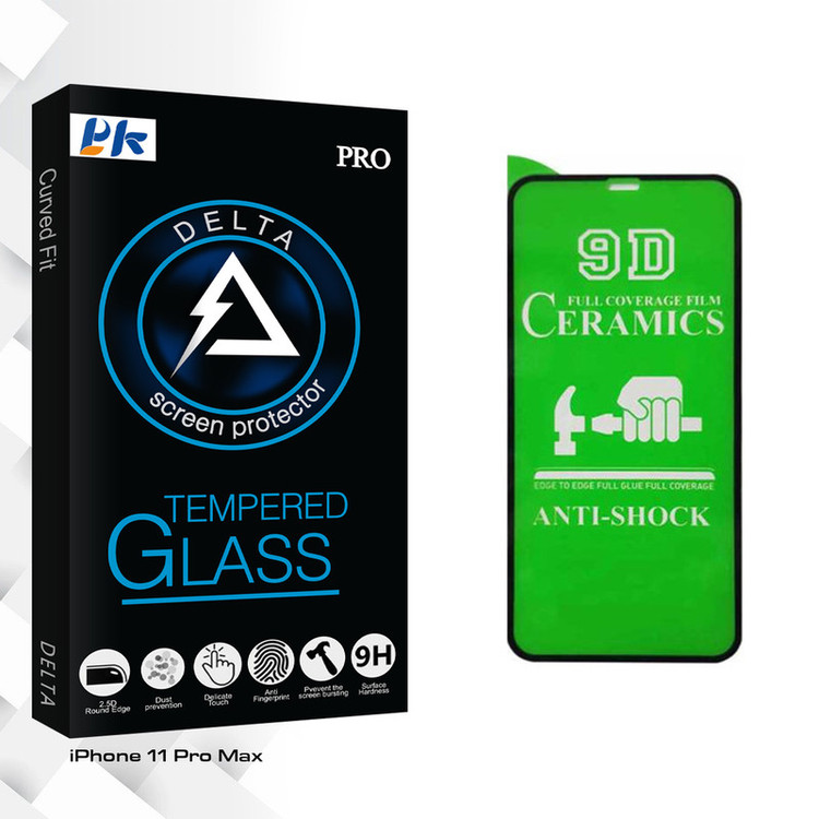 محافظ صفحه نمایش پی کی مدل Delta Glass مناسب برای گوشی موبایل اپل iPhone 11 Pro Max
