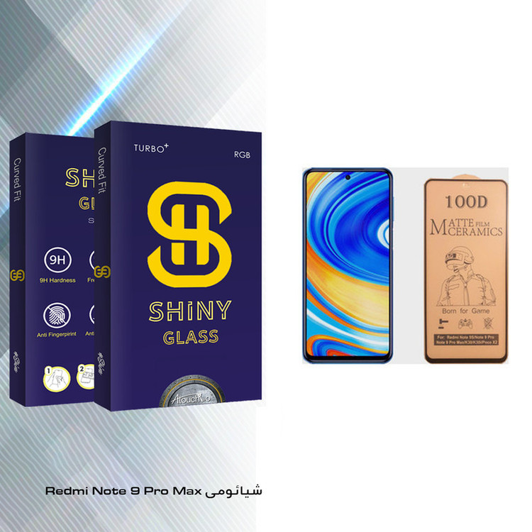 برای محافظ صفحه نمایش سرامیکی آتوچبو مدل Shiny Glass مناسب گوشی موبایل شیائومی Redmi Note 9 Pro Max