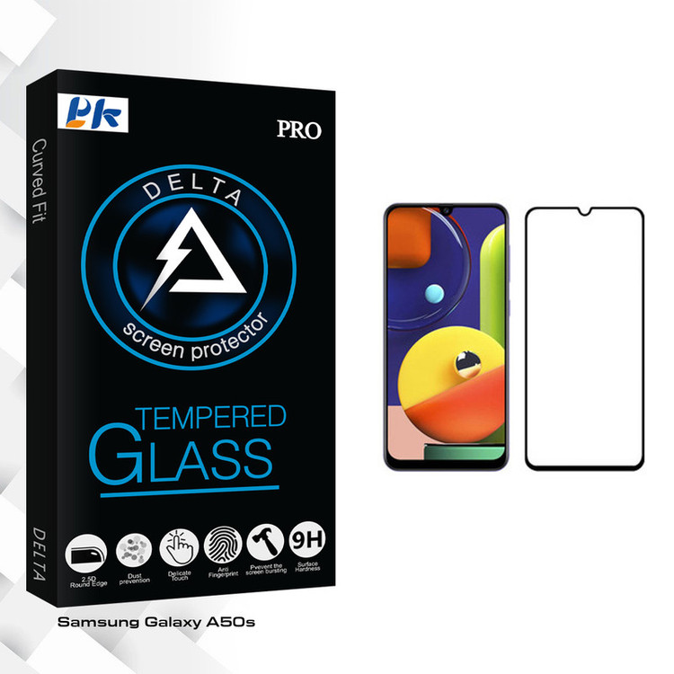 محافظ صفحه نمایش پی کی مدل Delta Glass مناسب برای گوشی موبایل سامسونگ Galaxy A50s