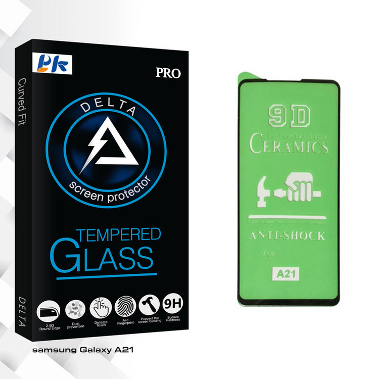 محافظ صفحه نمایش پی کی مدل Delta Glass مناسب برای گوشی موبایل سامسونگ Galaxy A21