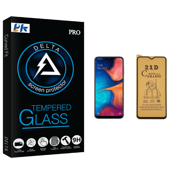 محافظ صفحه نمایش سرامیکی پی کی مدل Delta مناسب برای گوشی موبایل سامسونگ Galaxy A20