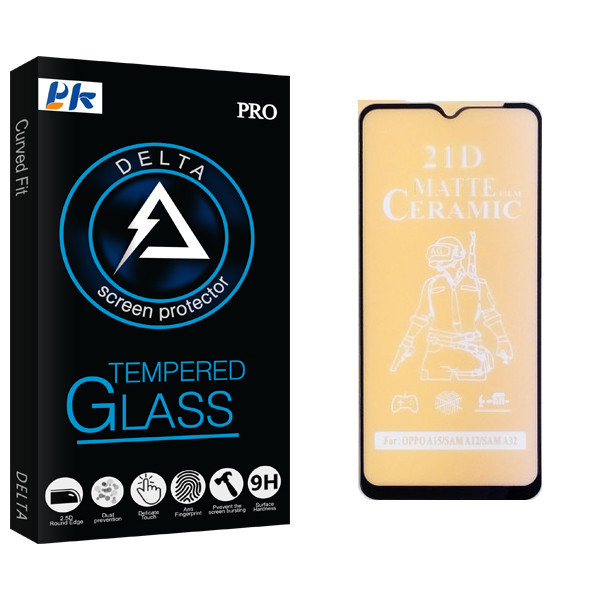 محافظ صفحه نمایش سرامیکی پی کی مدل Delta Glass مناسب برای گوشی موبایل سامسونگ Galaxy A12