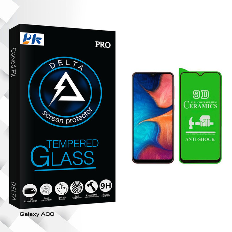 محافظ صفحه نمایش سرامیکی پی کی مدل Delta Glass مناسب برای گوشی موبایل سامسونگ Galaxy A30