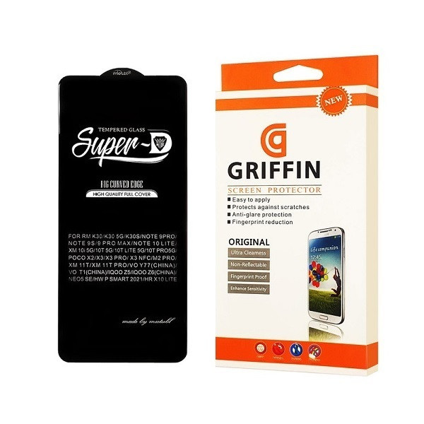 محافظ صفحه نمایش گریفین مدل Super-D مناسب برای گوشی موبایل شیائومی Redmi Note 12 Pro