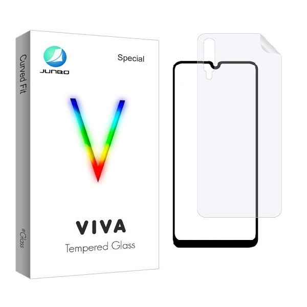 محافظ صفحه نمایش جانبو مدل 2FN مناسب برای گوشی موبایل سامسونگ Galaxy A50 به همراه محافظ پشت گوشی