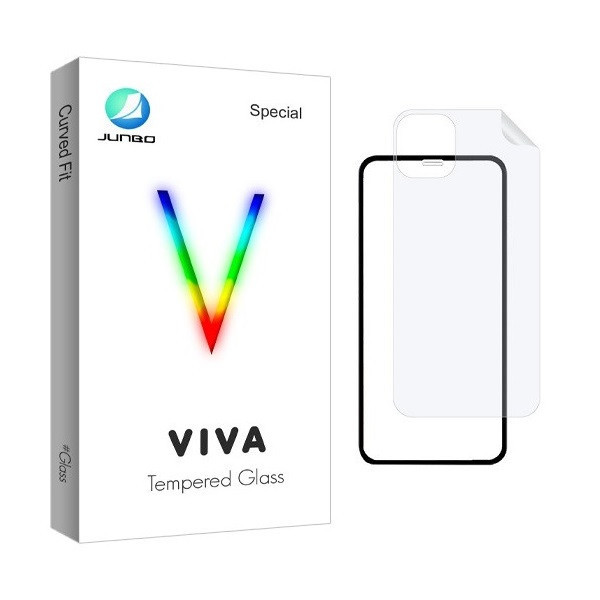 محافظ صفحه نمایش جانبو مدل 2FN مناسب برای گوشی موبایل اپل iPhone 13 Pro به همراه محافظ پشت گوشی