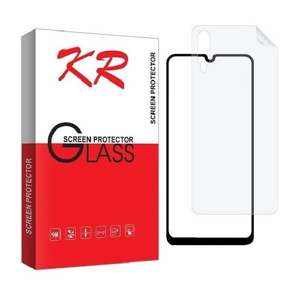 محافظ صفحه نمایش کی آر مدل 2FN مناسب برای گوشی موبایل سامسونگ Galaxy A50 به همراه محافظ پشت گوشی