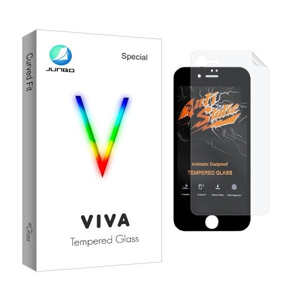 محافظ صفحه نمایش جانبو مدل 2ASN مناسب برای گوشی موبایل اپل iPhone 7 به همراه محافظ پشت گوشی