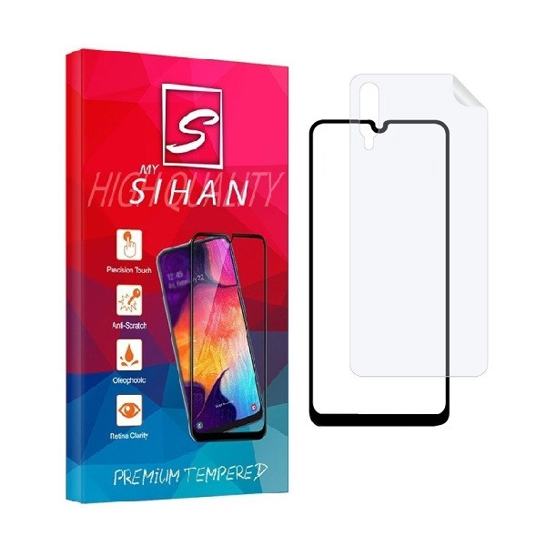 محافظ صفحه نمایش مای سیحان مدل 2FN مناسب برای گوشی موبایل سامسونگ Galaxy A70s به همراه محافظ پشت گوشی