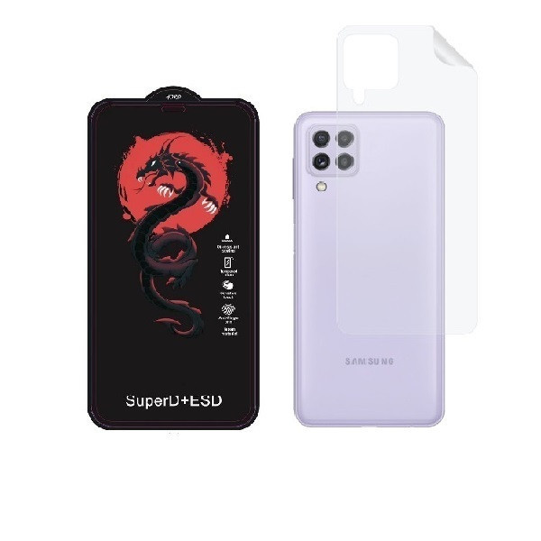 محافظ صفحه نمایش مدل HORO مناسب برای گوشی موبایل سامسونگ Galaxy A22 4G به همراه محافظ پشت گوشی