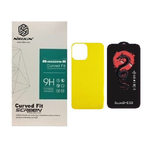 محافظ صفحه نمایش مدل HORO مناسب برای گوشی موبایل اپل iPhone 14pro به همراه محافظ پشت گوشی