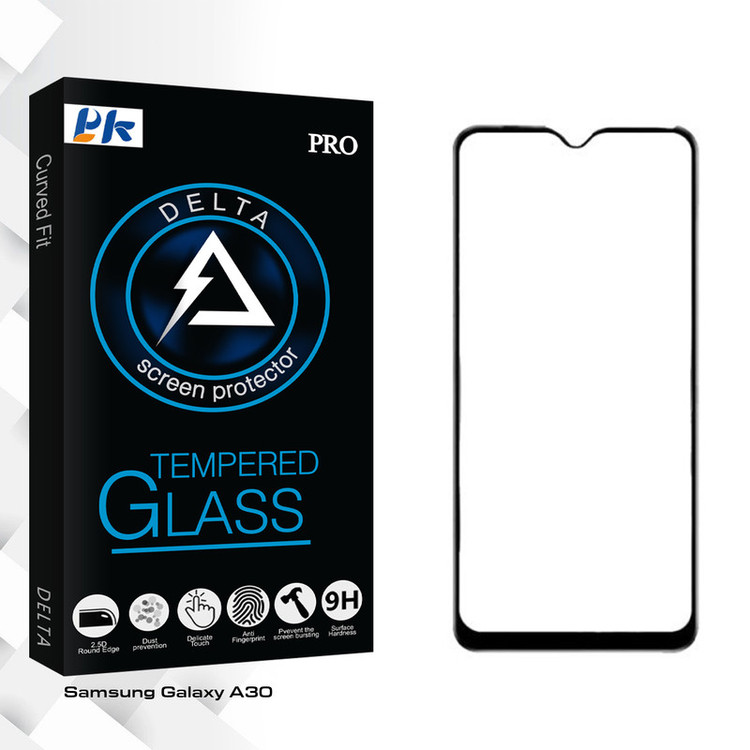 محافظ صفحه نمایش پی کی مدل Delta Glass مناسب برای گوشی موبایل سامسونگ Galaxy A30