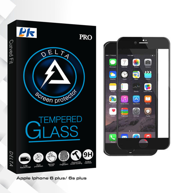 محافظ صفحه نمایش سرامیکی پی کی مدل Delta Glass مناسب برای گوشی موبایل اپل Iphone 6 / 6s plus