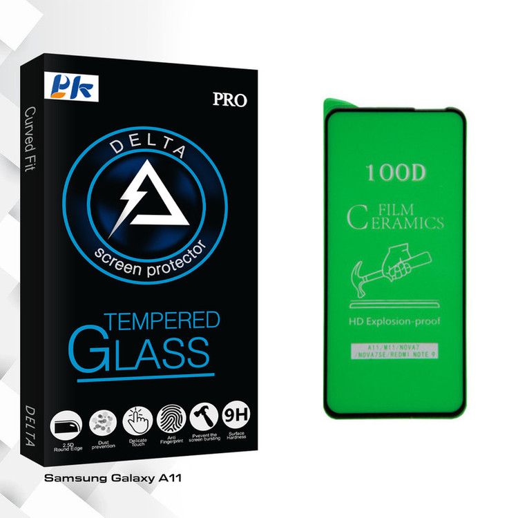 محافظ صفحه نمایش پی کی مدل Delta Glass مناسب برای گوشی موبایل سامسونگ Galaxy A11