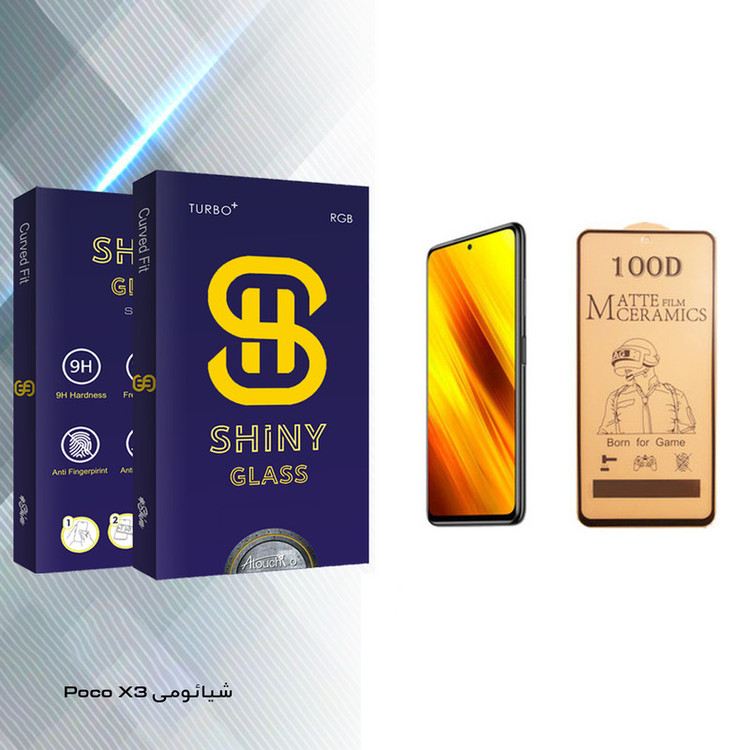محافظ صفحه نمایش سرامیکی آتوچبو مدل Shiny مناسب برای گوشی موبایل شیائومی Poco X3