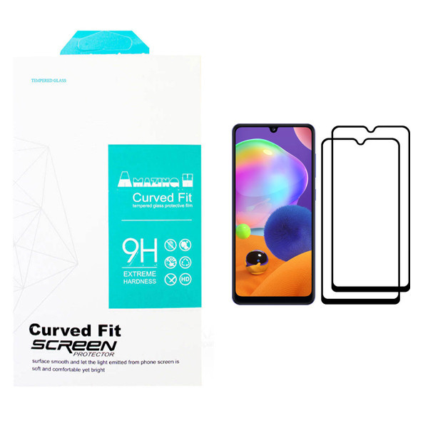 محافظ صفحه نمایش مدل AMAZING مناسب برای گوشی موبایل سامسونگ Galaxy A31 بسته دو عددی