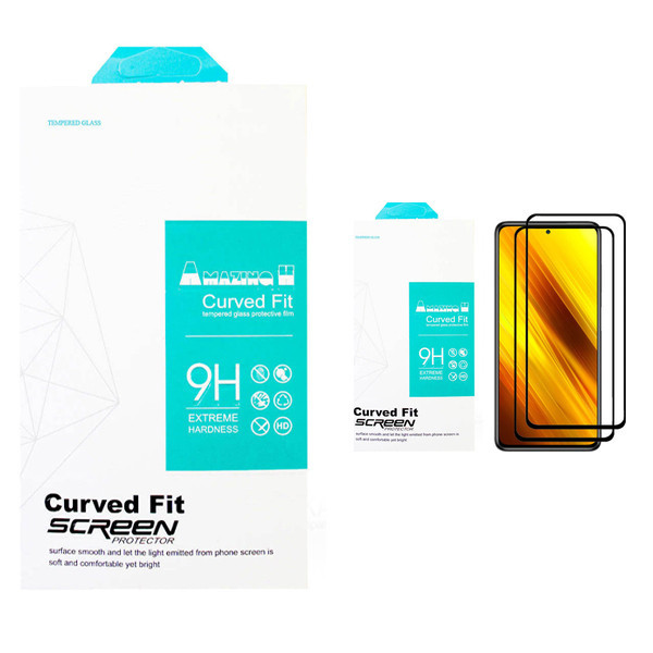 محافظ صفحه نمایش مدل AMAZING مناسب برای گوشی موبایل شیائومی Poco X3 بسته دو عددی
