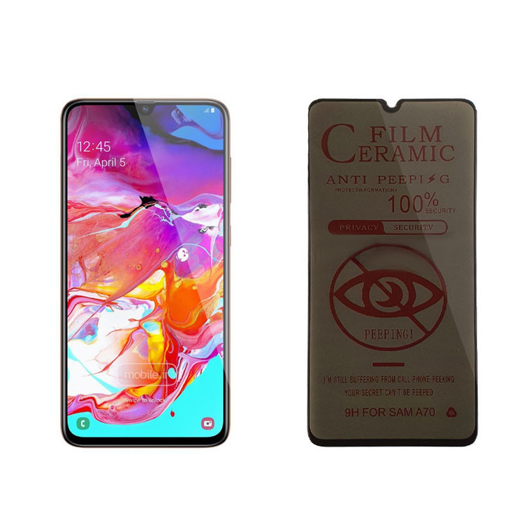 محافظ صفحه نمایش سرامیکی حریم شخصی گریفین مدل CRPRC FN mo مناسب برای گوشی موبایل سامسونگ Galaxy A70