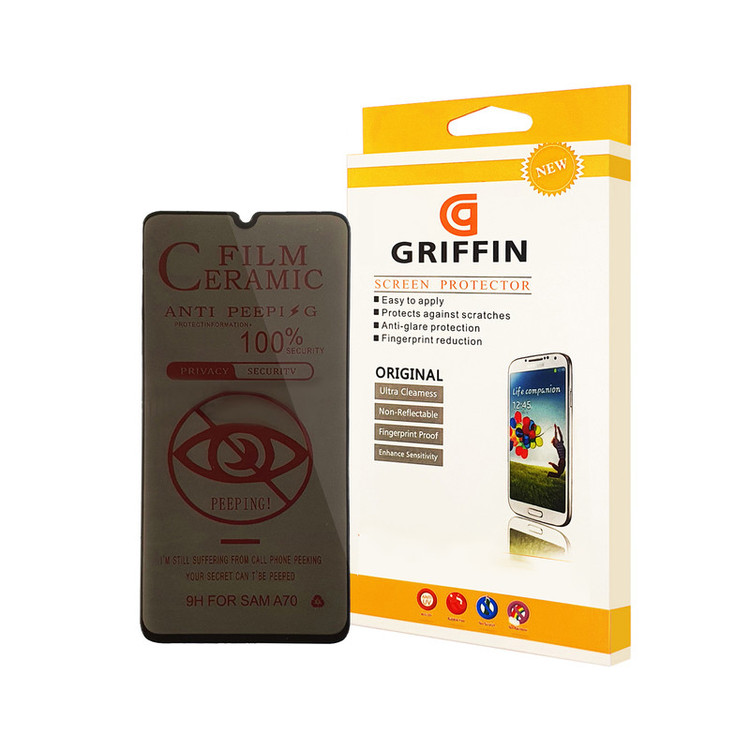 محافظ صفحه نمایش سرامیکی حریم شخصی گریفین مدل CRPRC FN mo مناسب برای گوشی موبایل سامسونگ Galaxy A70