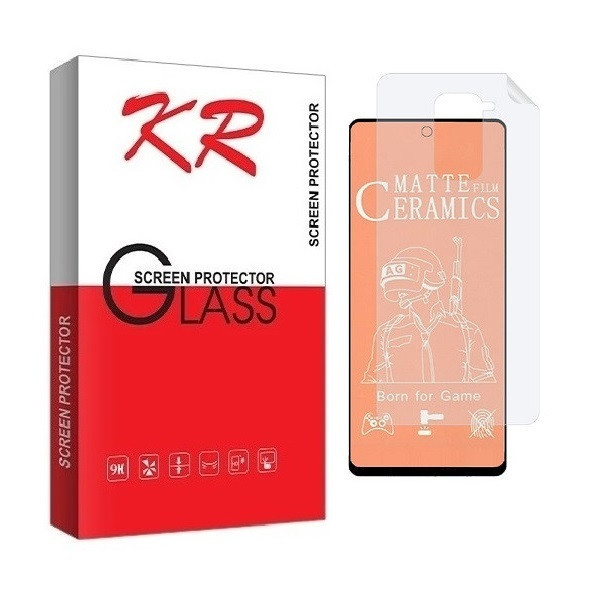 محافظ صفحه نمایش کی آر مدل 2CMN مناسب برای گوشی موبایل شیائومی Redmi Note 9 به همراه محافظ پشت گوشی