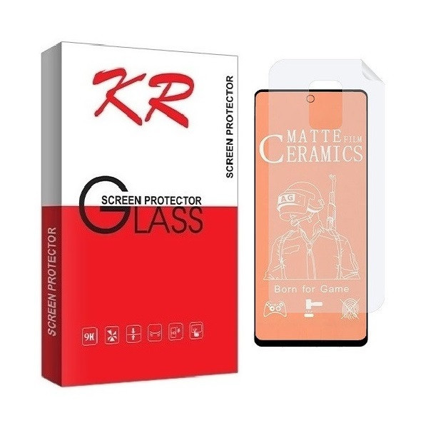 محافظ صفحه نمایش کی آر مدل 2CMN مناسب برای گوشی موبایل شیائومی Redmi Note 9s به همراه محافظ پشت گوشی
