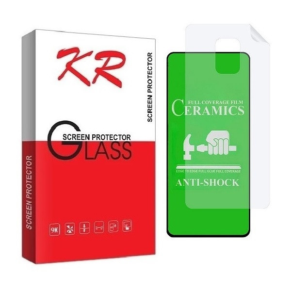 محافظ صفحه نمایش کی آر مدل 2CRN مناسب برای گوشی موبایل شیائومی Redmi Note 9S به همراه محافظ پشت گوشی