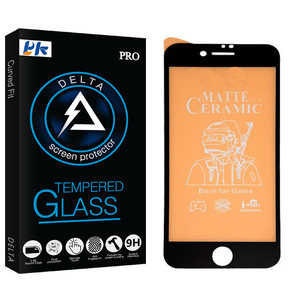 محافظ صفحه نمایش مات پی کی مدل Delta Glass مناسب برای گوشی موبایل اپل Iphone 8