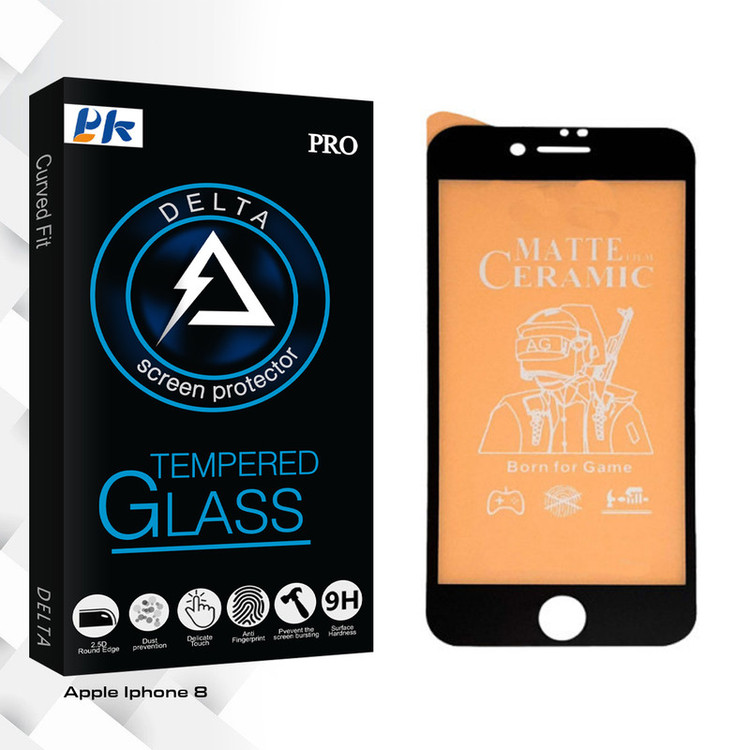 محافظ صفحه نمایش مات پی کی مدل Delta Glass مناسب برای گوشی موبایل اپل Iphone 8