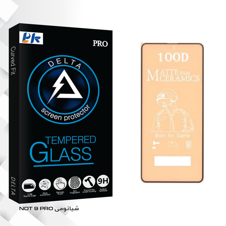 محافظ صفحه نمایش مات پی کی مدل Delta Glass مناسب برای گوشی موبایل شیائومی NOT 9 PRO